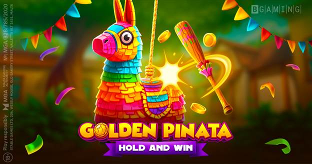 Golden Pinata Hold and Win game screen featuring colorful pinatas, candy bursts, and festive visuals from BGaming’s latest iGaming release.