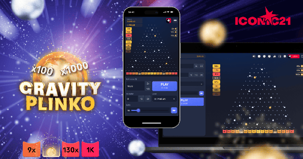 ICONIC21 adds yet another title to its popular “Gravity” series, with the Plinko format the latest to benefit from added bonus action