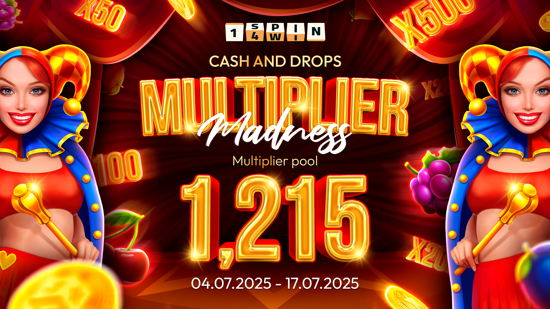 1spin4win Rolls Out “Multiplier Madness”: An Exclusive Cash & Drops Promo Built on Multiplier Mechanics